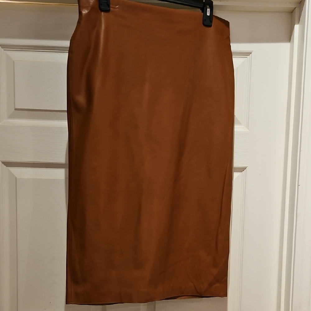 Catherine Malandrino Tan Midi Skirt